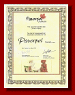 Certificat de classe des maîtres de Paverpol Canada